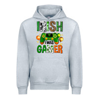 Heather Grey irish i was gamer st. patricks day Urban Hoodie - Neo Western