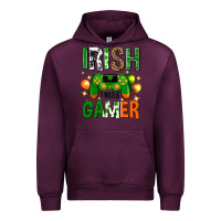 Mauve Wine irish i was gamer st. patricks day Urban Hoodie - Neo Western