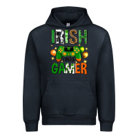 Navy irish i was gamer st. patricks day Urban Hoodie - Neo Western
