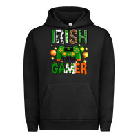 Pigment Black irish i was gamer st. patricks day Urban Hoodie - Neo Western