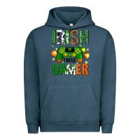 Pigment Midnight Navy irish i was gamer st. patricks day Urban Hoodie - Neo Western