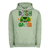 Pigment Oil Green irish i was gamer st. patricks day Urban Hoodie - Neo Western