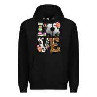 Black western love soccer Premium Hoodie - HRA Design Shop