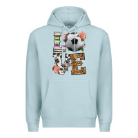 Blue Mist western love soccer Premium Hoodie - HRA Design Shop