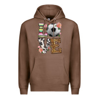 Chestnut western love soccer Premium Hoodie - HRA Design Shop