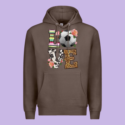 Western Love Soccer Premium Hoodie Designed By Hra Design Shop