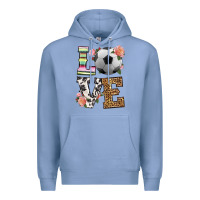 Colony Blue western love soccer Premium Hoodie - HRA Design Shop