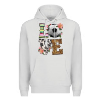 Dove Grey western love soccer Premium Hoodie - HRA Design Shop