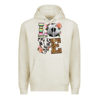 Oatmeal Heather western love soccer Premium Hoodie - HRA Design Shop