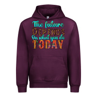 Mauve Wine the future on what you do today Urban Hoodie - HRA Design Shop