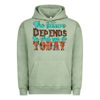Pigment Oil Green the future on what you do today Urban Hoodie - HRA Design Shop