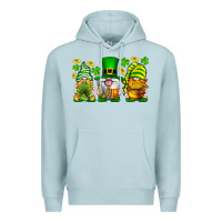 Blue Mist St. Patrick's Day gnomies Premium Hoodie - Neo Western