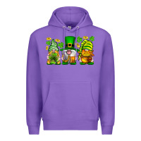 Purple St. Patrick's Day gnomies Premium Hoodie - Neo Western