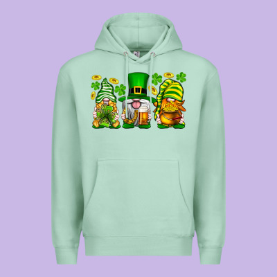 St. Patrick's Day Gnomies Premium Hoodie Designed By Neo Western