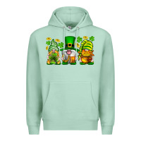 Seafoam St. Patrick's Day gnomies Premium Hoodie - Neo Western
