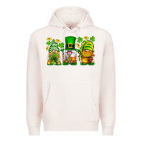 Pale Pink St. Patrick's Day gnomies Premium Hoodie - Neo Western