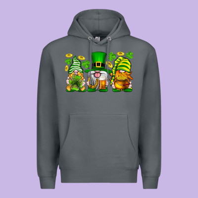St. Patrick's Day Gnomies Premium Hoodie Designed By Neo Western