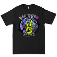 Black bad witch vibes Premium Tee - SublimationCraftShop