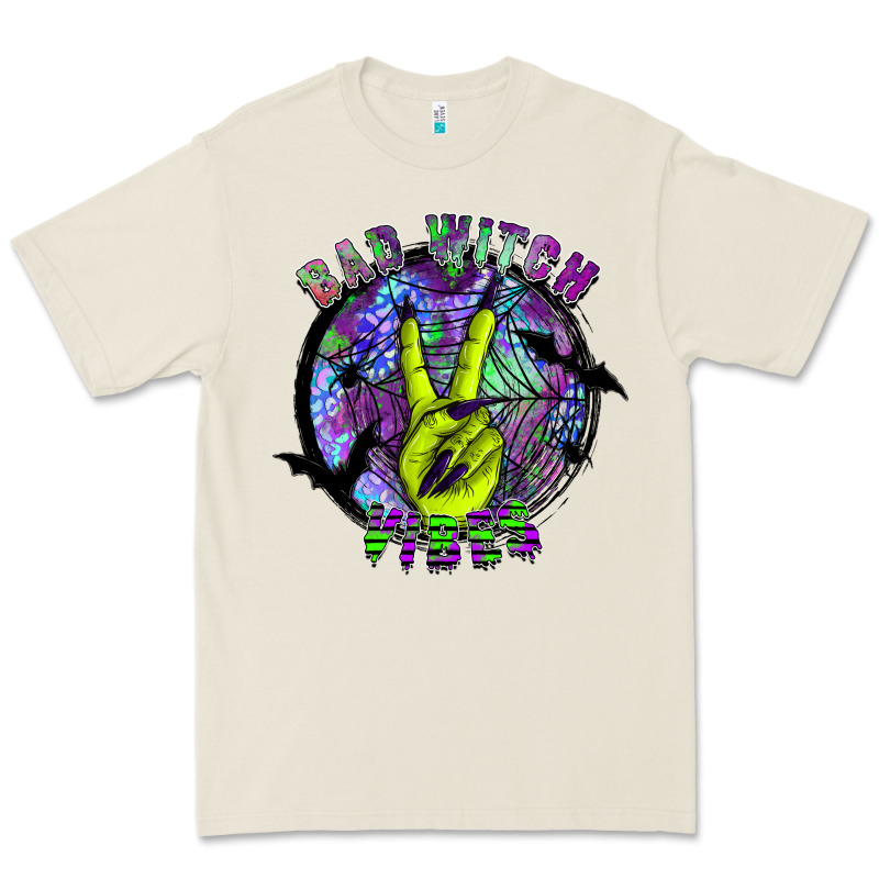Bad Witch Vibes Premium Tee by SublimationCraftShop | Teevron