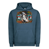 Pigment Midnight Navy cowgirl Urban Hoodie - SublimationCraftShop