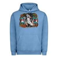 Pigment Pebble Blue cowgirl Urban Hoodie - SublimationCraftShop