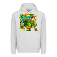 Dove Grey St. Patrick's Day gnomies truck Premium Hoodie - Neo Western