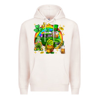 Pale Pink St. Patrick's Day gnomies truck Premium Hoodie - Neo Western