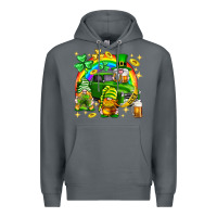 St. Patrick's Day Gnomies Truck Premium Hoodie | Teevron