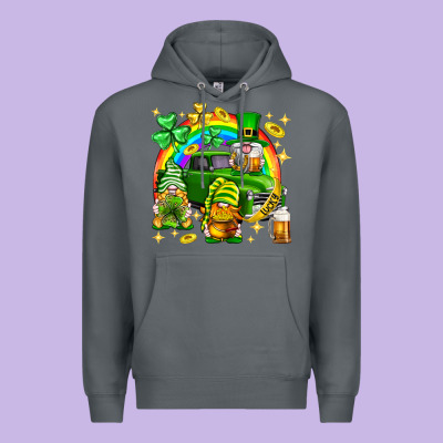 St. Patrick's Day Gnomies Truck Premium Hoodie Designed By Neo Western