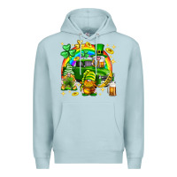 Blue Mist St. Patrick's Day gnomies truck Premium Hoodie - Neo Western