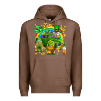 St. Patrick's Day Gnomies Truck Premium Hoodie | Teevron