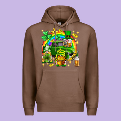St. Patrick's Day Gnomies Truck Premium Hoodie Designed By Neo Western