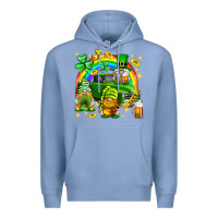 Colony Blue St. Patrick's Day gnomies truck Premium Hoodie - Neo Western