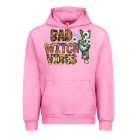 Fuchsia Pink bad witch vibes Urban Hoodie - CowhideDigitalArt