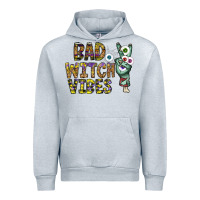 Heather Grey bad witch vibes Urban Hoodie - CowhideDigitalArt