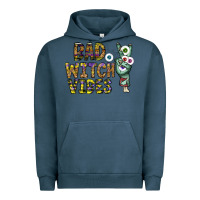 Pigment Midnight Navy bad witch vibes Urban Hoodie - CowhideDigitalArt
