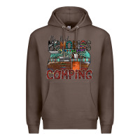 Coffee the best memories camping Premium Hoodie - SublimationCraftShop