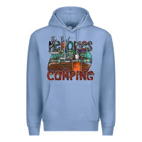 Colony Blue the best memories camping Premium Hoodie - SublimationCraftShop