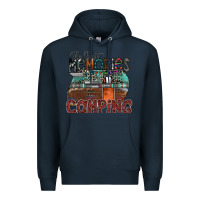 Navy the best memories camping Premium Hoodie - SublimationCraftShop
