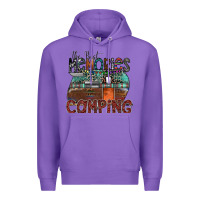 Purple the best memories camping Premium Hoodie - SublimationCraftShop