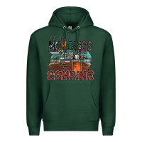 Sports Green the best memories camping Premium Hoodie - SublimationCraftShop