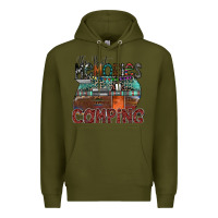 Army Green the best memories camping Premium Hoodie - SublimationCraftShop