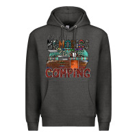 Charcoal Heather the best memories camping Premium Hoodie - SublimationCraftShop