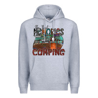 Heather Grey the best memories camping Premium Hoodie - SublimationCraftShop