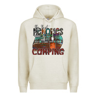 Oatmeal Heather the best memories camping Premium Hoodie - SublimationCraftShop