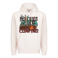 Pale Pink the best memories camping Premium Hoodie - SublimationCraftShop