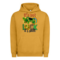 Pigment Peanut Butter its not luck its skill st. patricks day Urban Hoodie - Neo Western