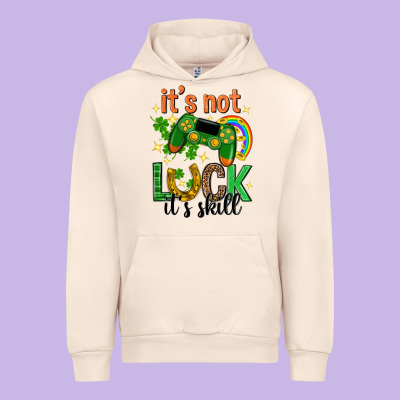 Its Not Luck Its Skill St. Patricks Day Urban Hoodie Designed By Neo Western