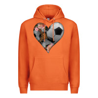 Carrot western soccer heart Premium Hoodie - HRA Design Shop