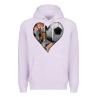 Lilac western soccer heart Premium Hoodie - HRA Design Shop